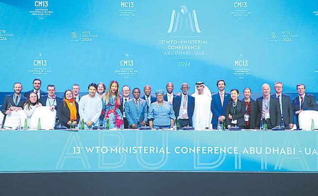 Trade Agreements Discussed at WTO Ministerial Meeting    Recently concluded WTO Ministerial Meeting in Abu Dhabi   WTO 13th Ministerial Meeting Results