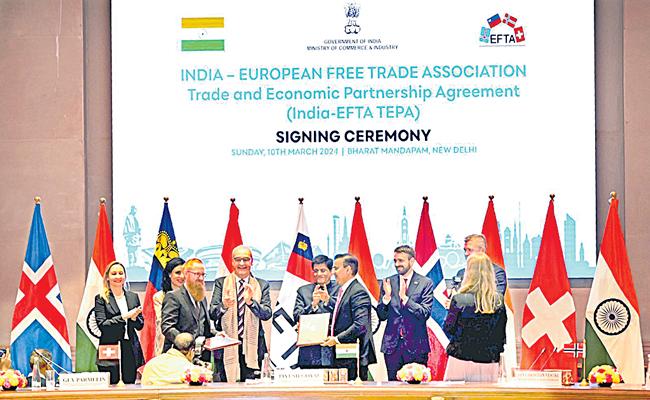 EFTA and India sign Trade and Economic Partnership Agreement   
