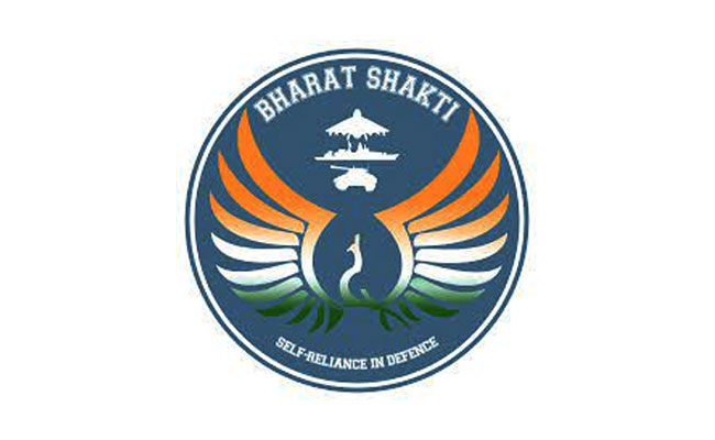 three forces exercise in the name of Bharat shakti    Prime Minister Modi and Defense Minister Rajnath Singh Observing Bharat Shakti 