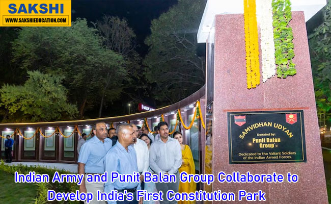 Indian Army and Punit Balan Group Collaborate to Develop India’s First Constitution Park