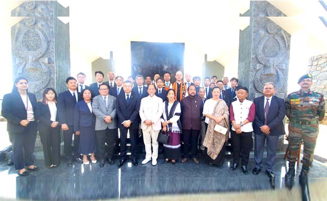 Inauguration of Peace Memorial and Eco Park in Kohima   Japan’s Ambassador Inaugurates Kohima Peace Memorial And Eco Park With Nagaland CM.