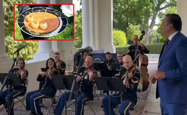 Saare Jahan Se Achha Plays At White House, Pani Puri Served To Guests