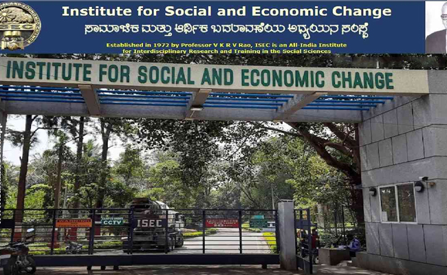 ISEC job application announcement   Qualifications required for ISEC jobs  Applications for various jobs on Institute for Social and Economic Change on contract basis