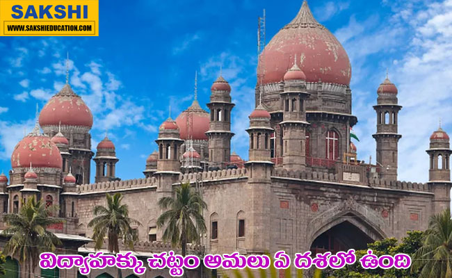 Legal Proceedings Regarding Education Act in Hyderabad High Court  Right to Education Act  High Court Questions Government on Education Act Implementation  