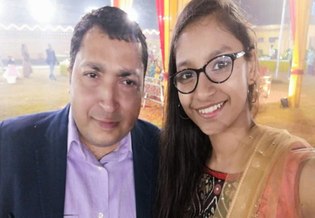 Vikas Mangotraalong with his daughter Meemansa Mangotra  father and daughter success story  