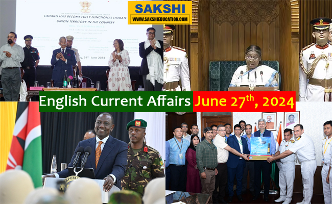 27th June, 2024 Current Affairs   generalknowledge questions with answers  