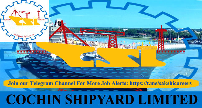 Cochin Shipyard Limited Project Officer Notification 2024 