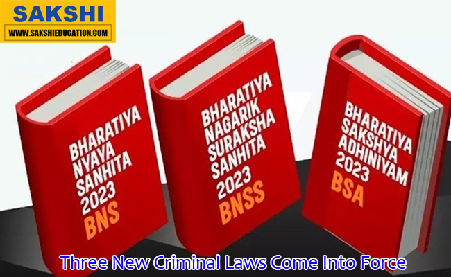 Three New Criminal Laws Come Into Force
