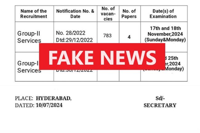 Telangana Group-3 Exam Fake News Update  Official Announcement on TGPSC Exams  Telangana Public Service Commission Update  Group-2 and Group-3 Exam Date Clarification  TGPSC Clarifies on Group-2 and 3 Fake News on  Exam Dates!  TGPSC Group-2 Exam Clarification