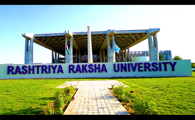 Academic year 2024-25 admissions at Rashtriya Raksha University   Applications for various courses at Rashtriya Raksha University  Rashtriya Raksha University campus 