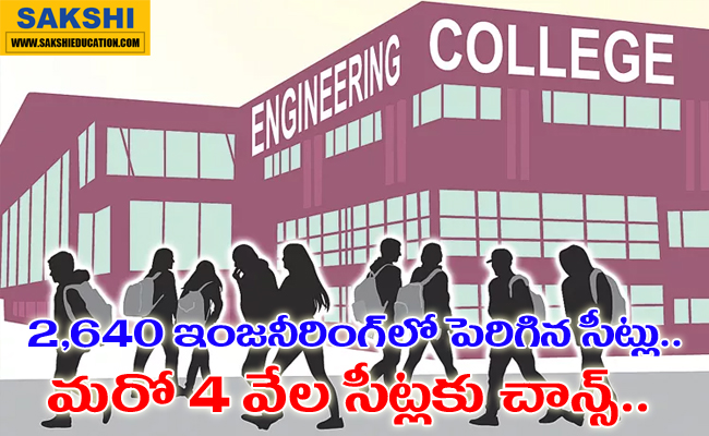 2640 increased seats in engineering  EngineeringSeatsIncrease  HyderabadAdmissions NewComputerCourses