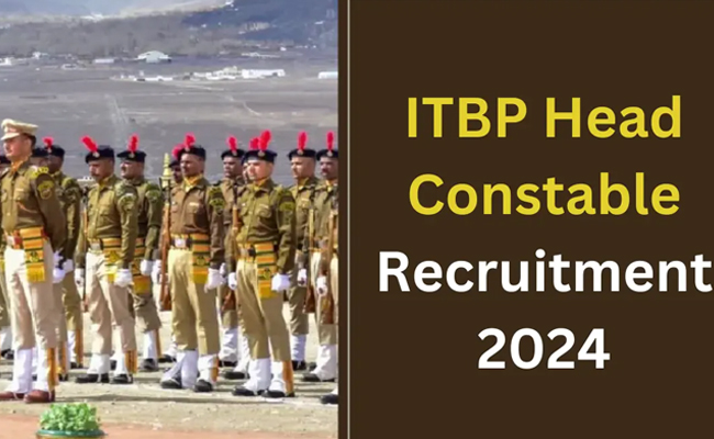 Job applications for Head Constable posts at ITBP