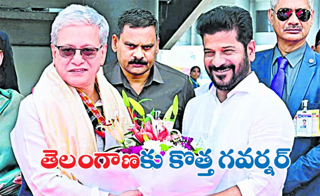 Telangana New Governor  Jishnudev Verma taking charge as Governor of Telangana  