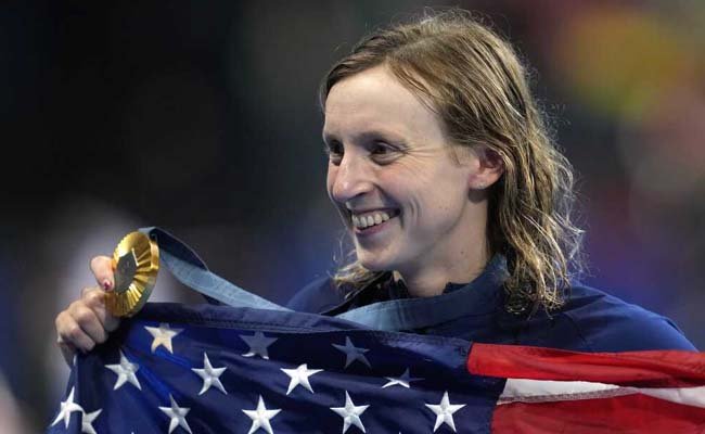 Katie Ledecky, USA win silver in women's 4×200 free relay in Paris Olympics