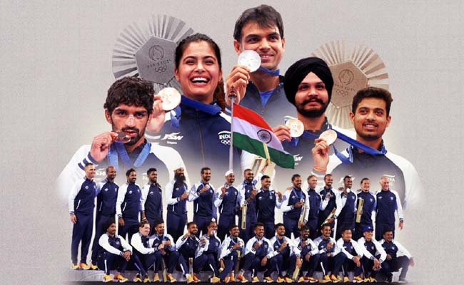 Indian athlete with a bronze medal at the Paris Olympics  Five bronze medals won by India in the Paris Olympics  One silver medal won by India in the Paris OlympicsHow much cash prize did India’s Paris Olympics 2024 medal winners receive?