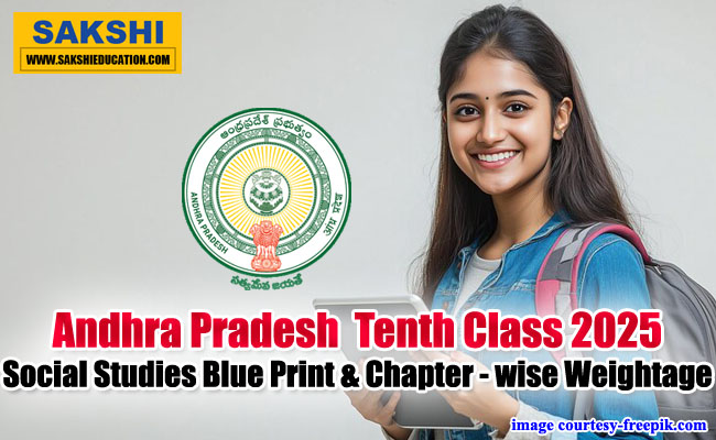 Chapter-wise weightage for Andhra Pradesh Tenth Class Social Studies 2025 Section-wise questions and marks for Andhra Pradesh Tenth Class Social Studies 2025 Weightage for academic standards in Andhra Pradesh Tenth Class Social Studies 2025 Andhra Pradesh Tenth Class 2025 Social Studies(EM) Blueprint; Check Chapter-wise Weightage