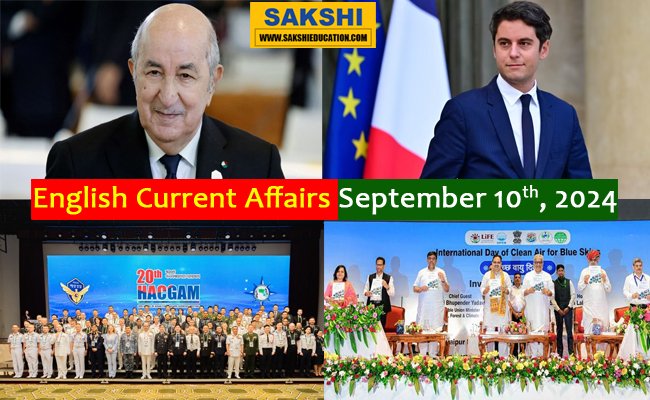 10th September, 2024 Current Affairs