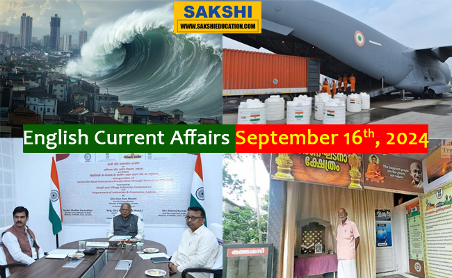 16th September, 2024 Current Affairs  national nd international gk for competitive exams 