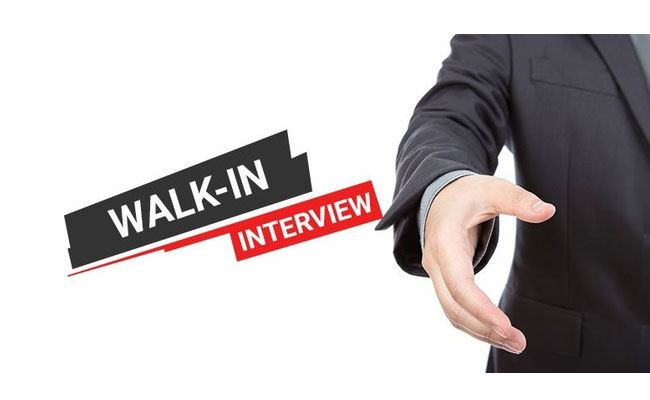 Walk-in Interview for Freshers  