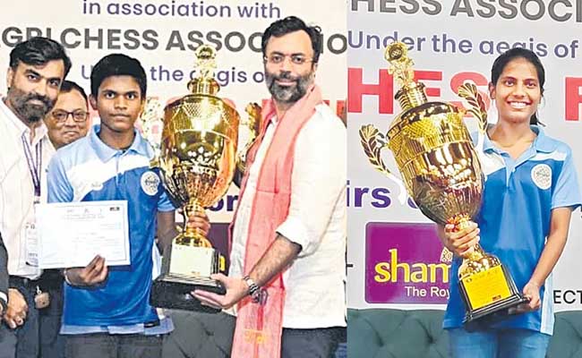 Telangana Players won the National Junior Chess Championship