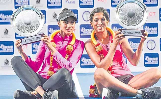 ITF Open Jodi Title for Humera and Pooja Ingale