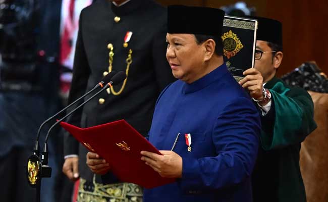 Prabowo Subianto Takes Oath As Indonesia President