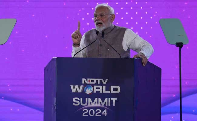 PM Narendra Modi addresses NDTV World Summit 2024 in New Delhi