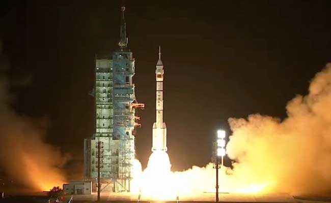 Shenzhou-19 launch at Jiuquan Satellite Launch Center  China Launches Three Astronauts To Tiangong Space Station on Shenzhou 19 Mission