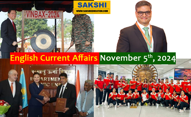 5th November, 2024 Current Affairs  sakshieducation daily currentaffairs  