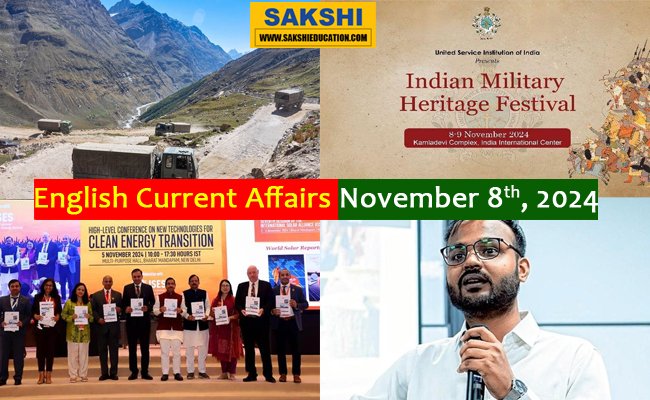 8th November, 2024 Current Affairs