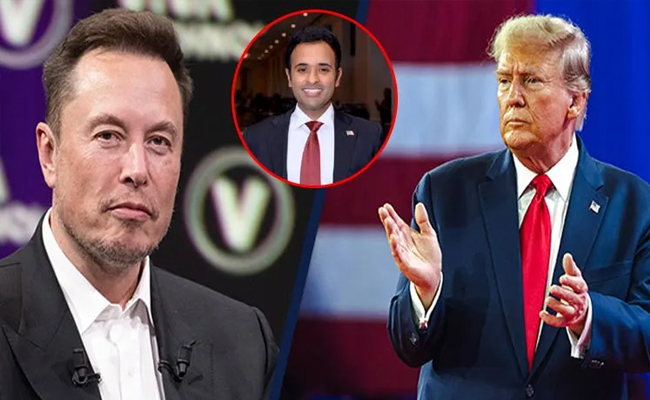 Donald trump has assigned key positions to elon musk and vivek ramaswamy