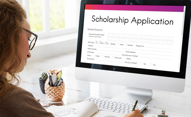 Post merit scholarship applications for students of new academic year