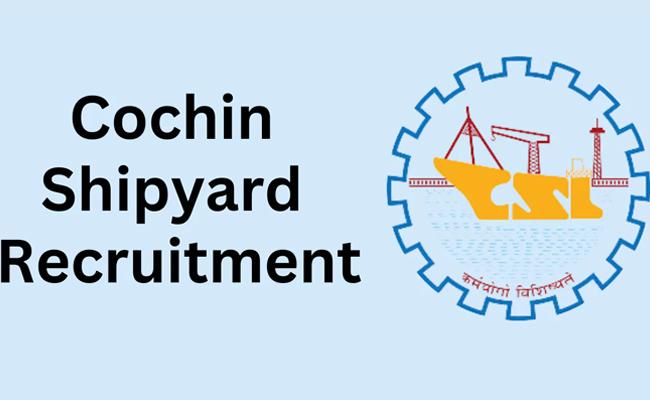 Cochin shipyard recruitments on contract basis  Senior Project Officer job notification by Kolkata Shipyard Repair Unit, Cochin Shipyard Limited