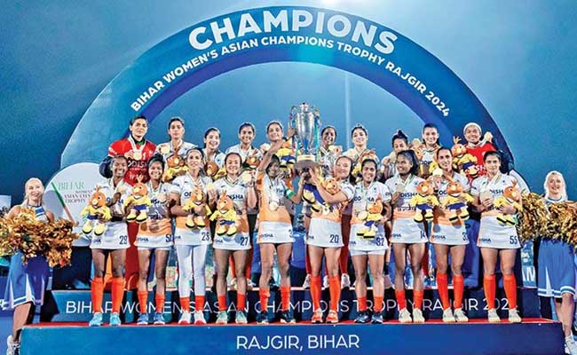 Indian Womens Hockey Team Beats China To Win Asian Champions Trophy