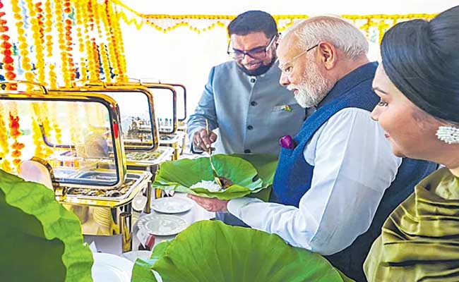 PM Modi attends an Indian community programme in Georgetown   Guyana