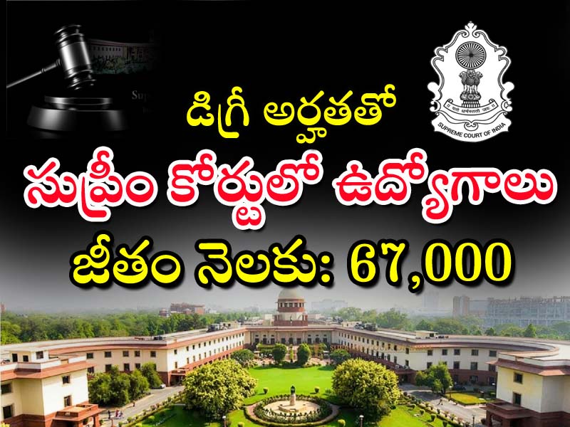 Supreme Court Of India  Supreme Court of India recruitment notification for 107 posts of Court Master, Senior Personal Assistant, and Personal Assistant 