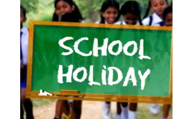 Three days holidays for education institutions for christmas