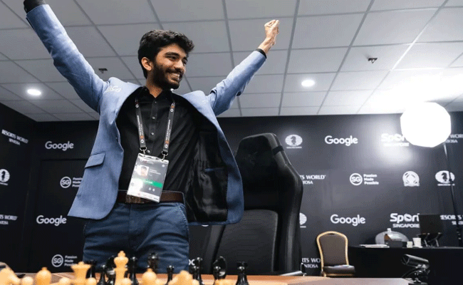 World youngest chess championship gukesh dommaraju success at 18 years