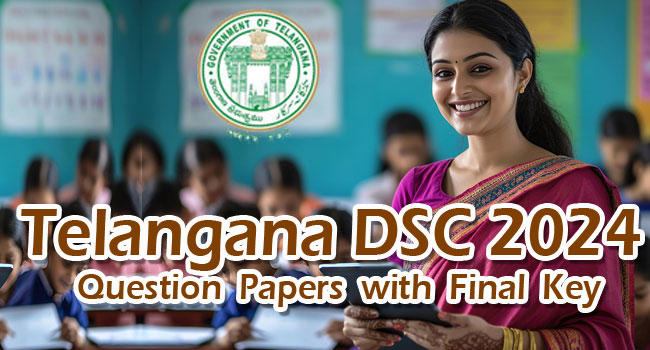 Telangana DSC 2024:Secondary Grade Teacher Question Paper with Final Key (Held on 22th July 2024_AM)