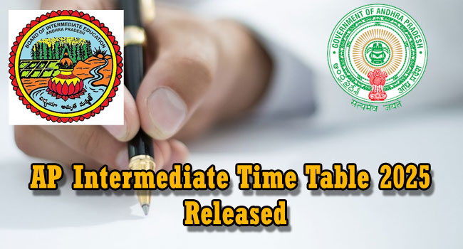 BIEAP Sr Inter 2025 Time Table Subject-wise Study Material PDFs