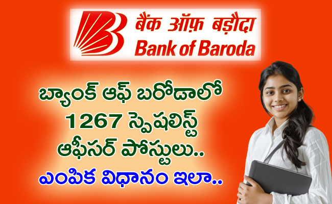 1267 Specialist Officer Posts in Bank of Baroda  Bank of Baroda Specialist Officer Recruitment 2025  Bank of Baroda SO Recruitment Details 2025  Bank of Baroda Careers Specialist Officer Jobs  