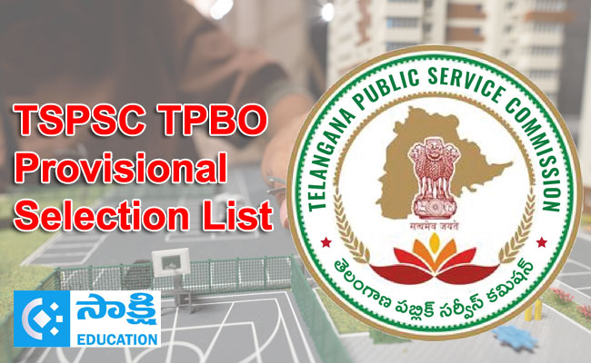 TSPSC TPBO Provisional Selection List 