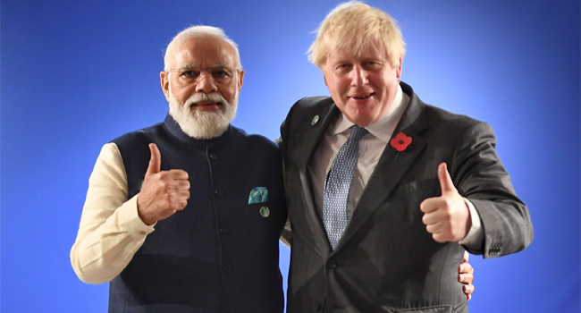 Modi with Boris
