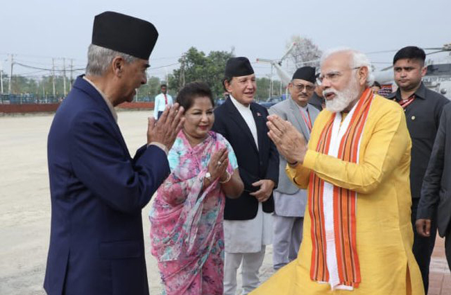 PM Modi - Nepal PM Deuba