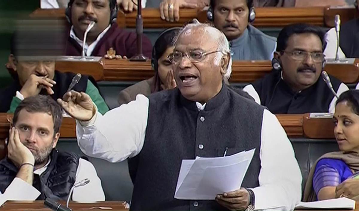 mallikarjun kharge in lok sabha