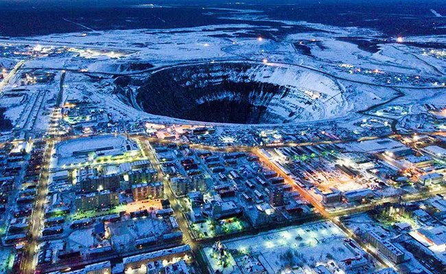 Mirny Diamond Mine is one of the Largest Diamond Mines in the World