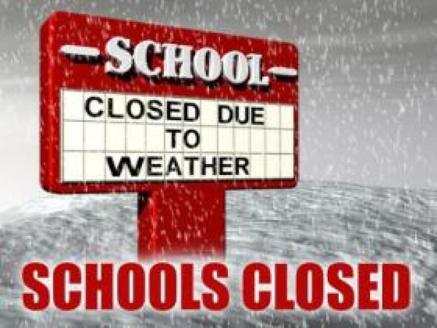 schools closed news due to rain