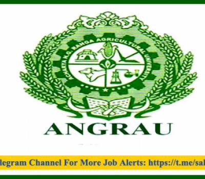 ANGRAU New Job Notification 2024 