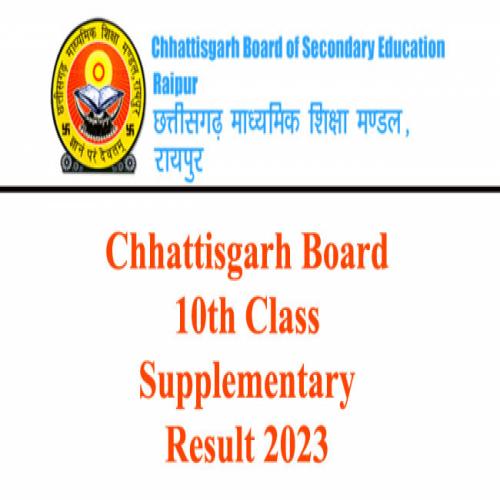 Chhattisgarh Board Th Class Supplementary Result Out Check