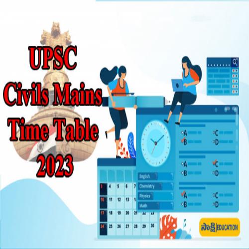 Upsc Civils Mains Time Table 2023 Out Sakshi Education 9083